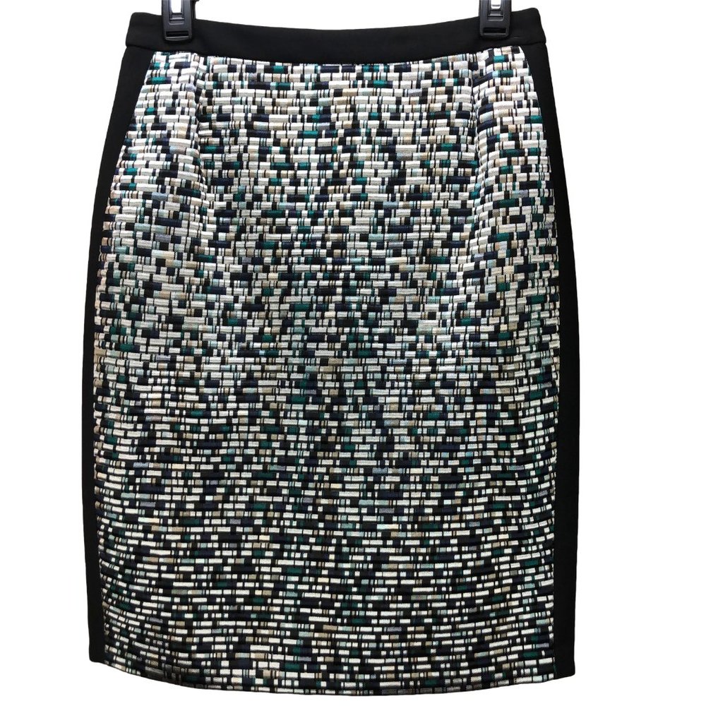 BOSS HUGO BOSS "Votina" jacquard silk blend skirt -SZ 4 - Picture 1 of 16